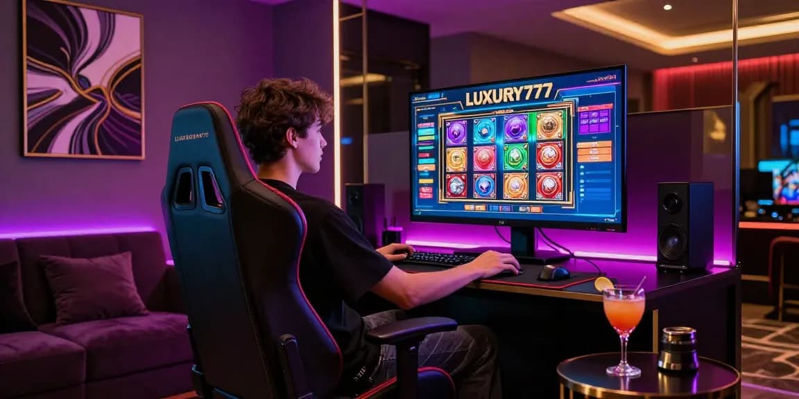 Ruang permainan mewah untuk memainkan LUXURY777 dengan suasana elegan dan permainan slot yang menarik.