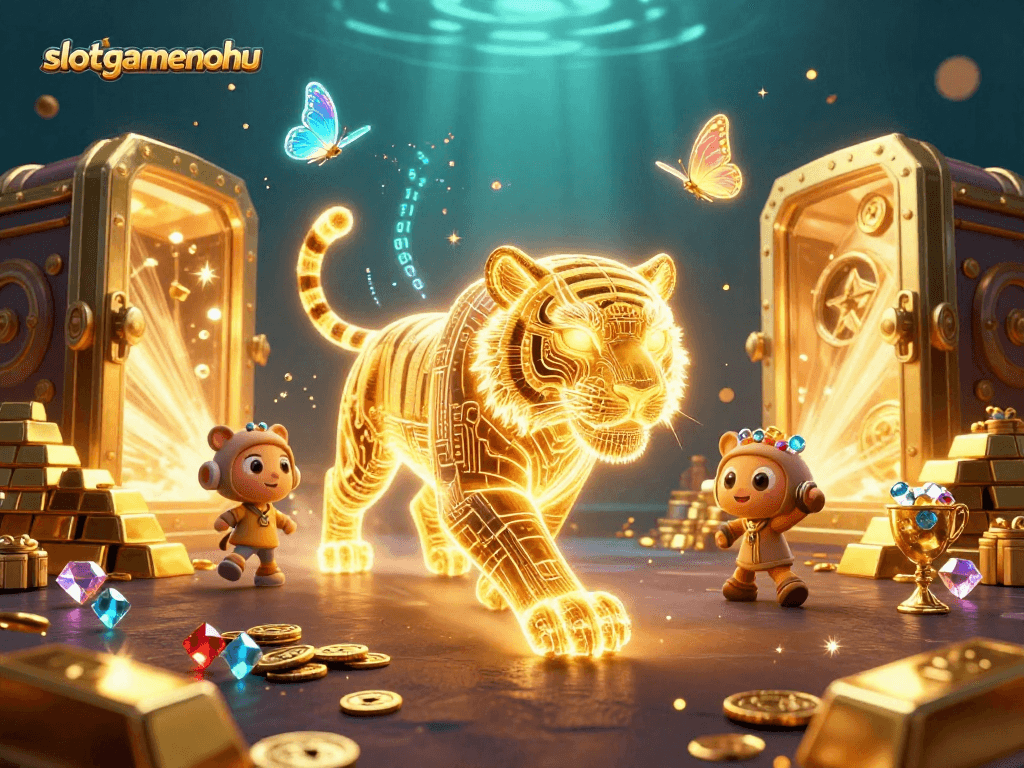 Experience the excitement of slotgamenohu with vibrant winning elements in a digital casino.