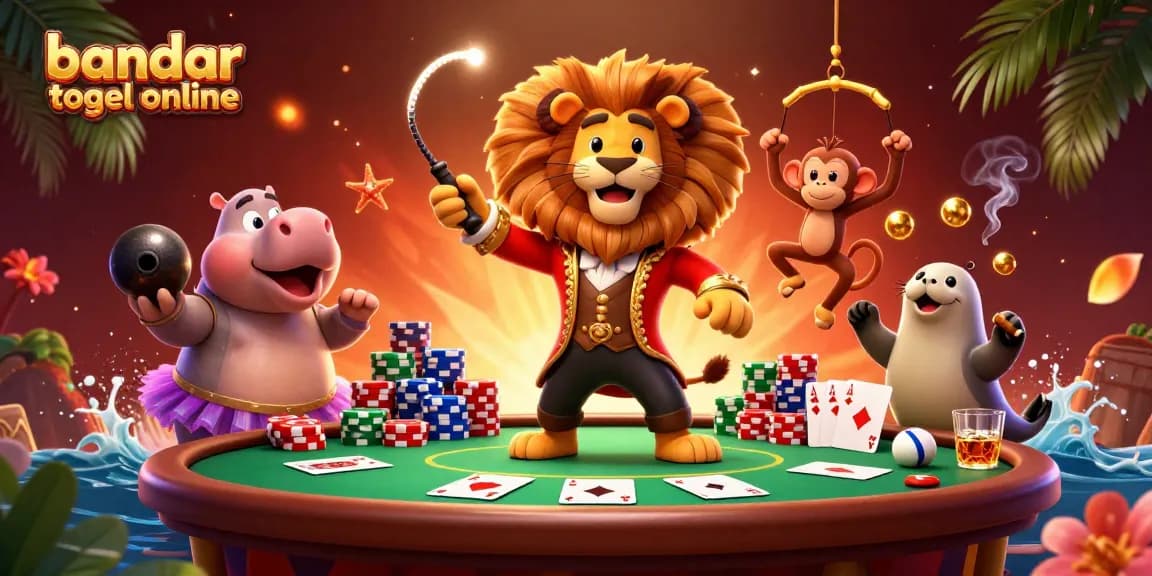 Experience thrilling gameplay and vibrant visuals at bandar togel online with this fun 3D illustration.