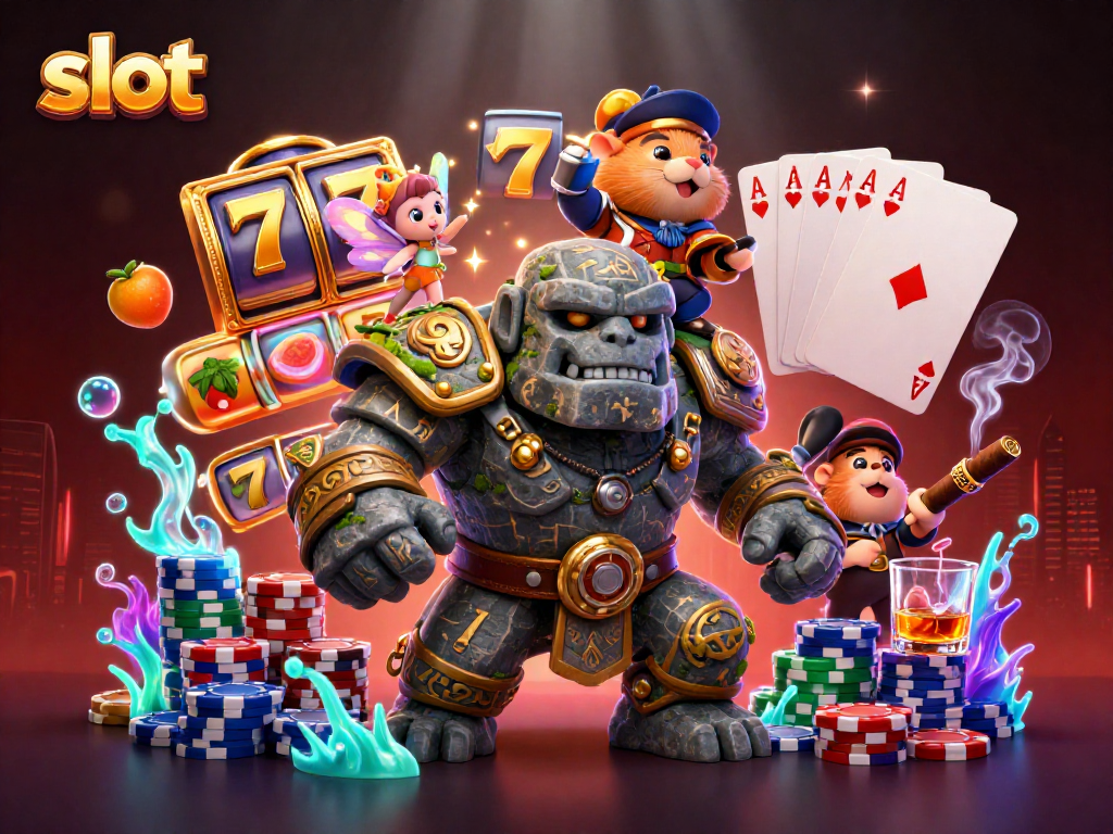 Win big with slot games featuring magical characters and vibrant gambling elements.