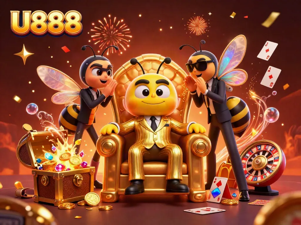 Experience the thrill of U888 Casino with vibrant characters and dynamic games.