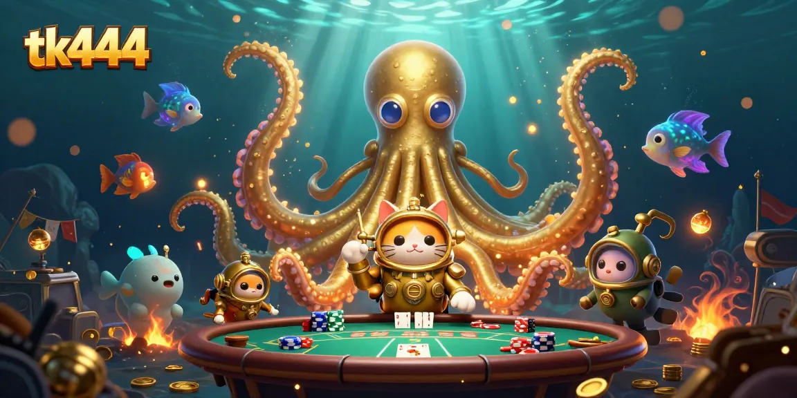 Place bets and achieve massive wins with tk444 in this vibrant 3D gambling scene.