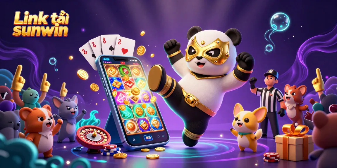 Experience excitement and winning with Link tải sunwin in this vibrant 3D casino scene!