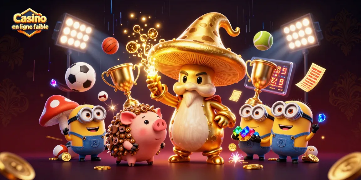 Engage with Casino en ligne fiable in this vibrant 3D illustration showcasing winning strategies and gold treasures.