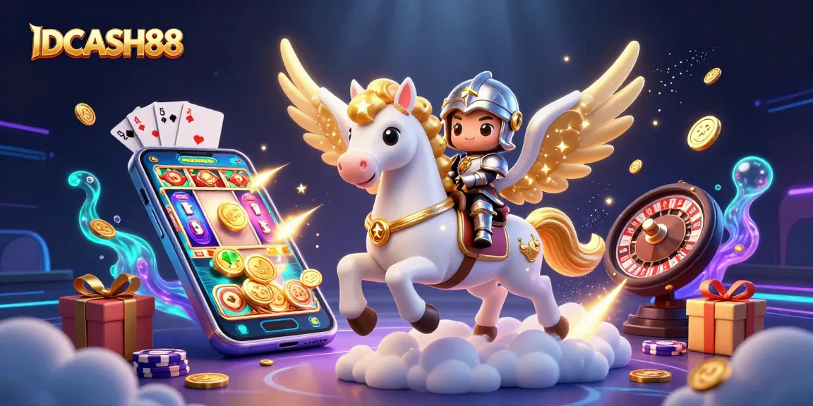 Experience seamless gaming with IDCASH88, where the golden horse gallops through thrilling digital adventures.
