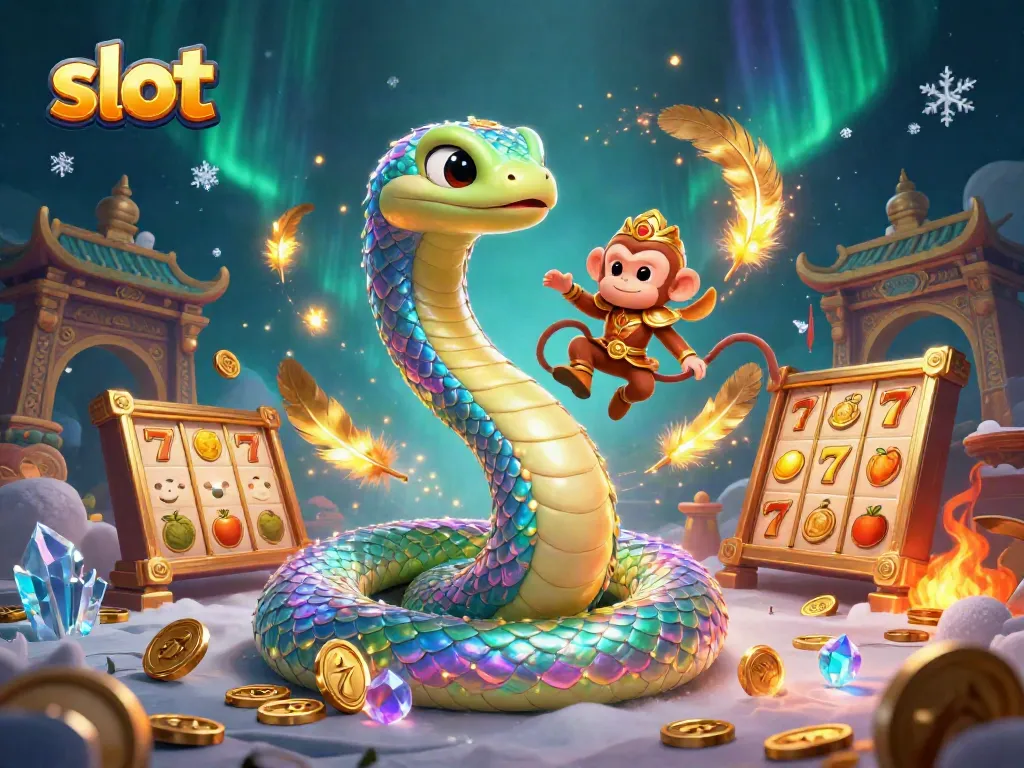 Engage in thrilling slot gameplay with colorful characters and vibrant elements showcasing casino excitement.