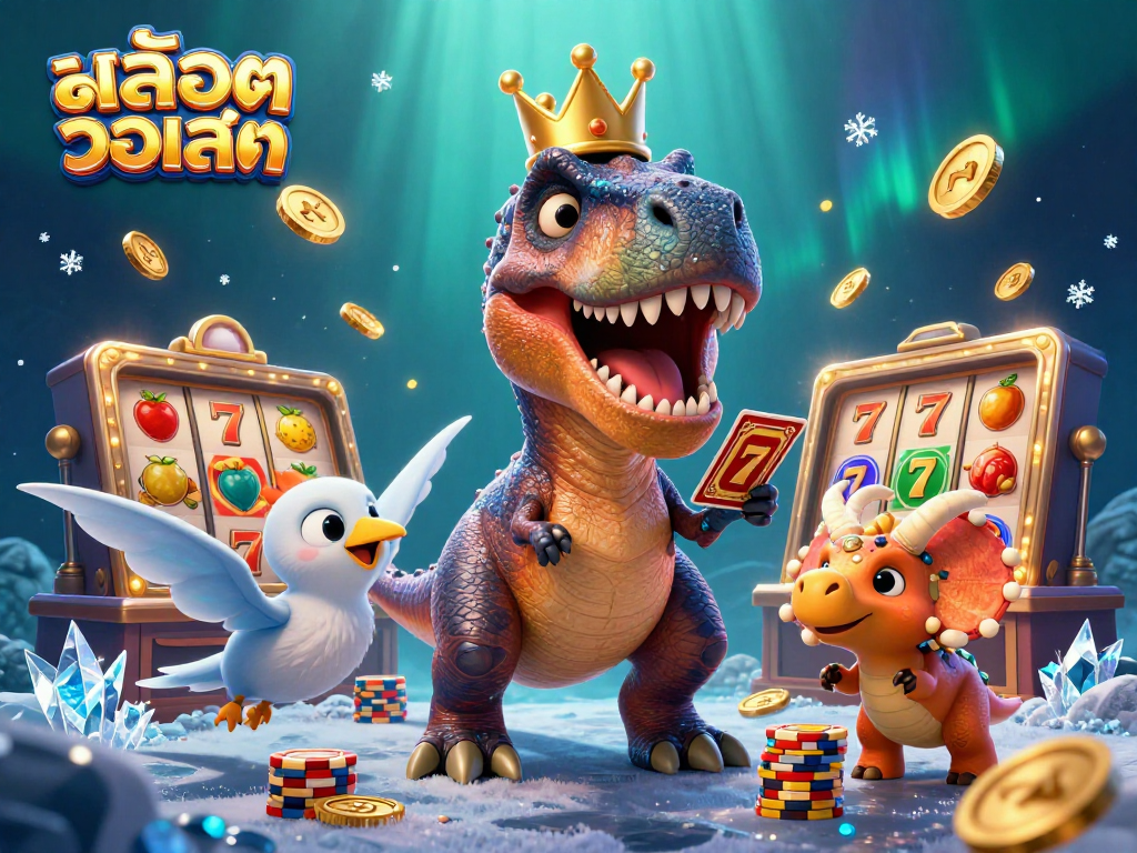 สนุกไปกับสล็อตวอเลท พร้อมกับ T-Rex และเพื่อนการ์ตูนในคาสิโน