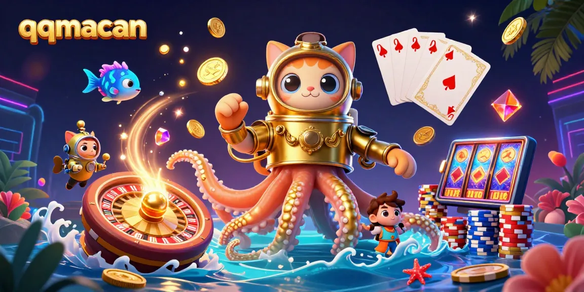 Join the thrilling adventure at qqmacan, where a kraken treasures bright cash rewards in a vibrant gaming scene.