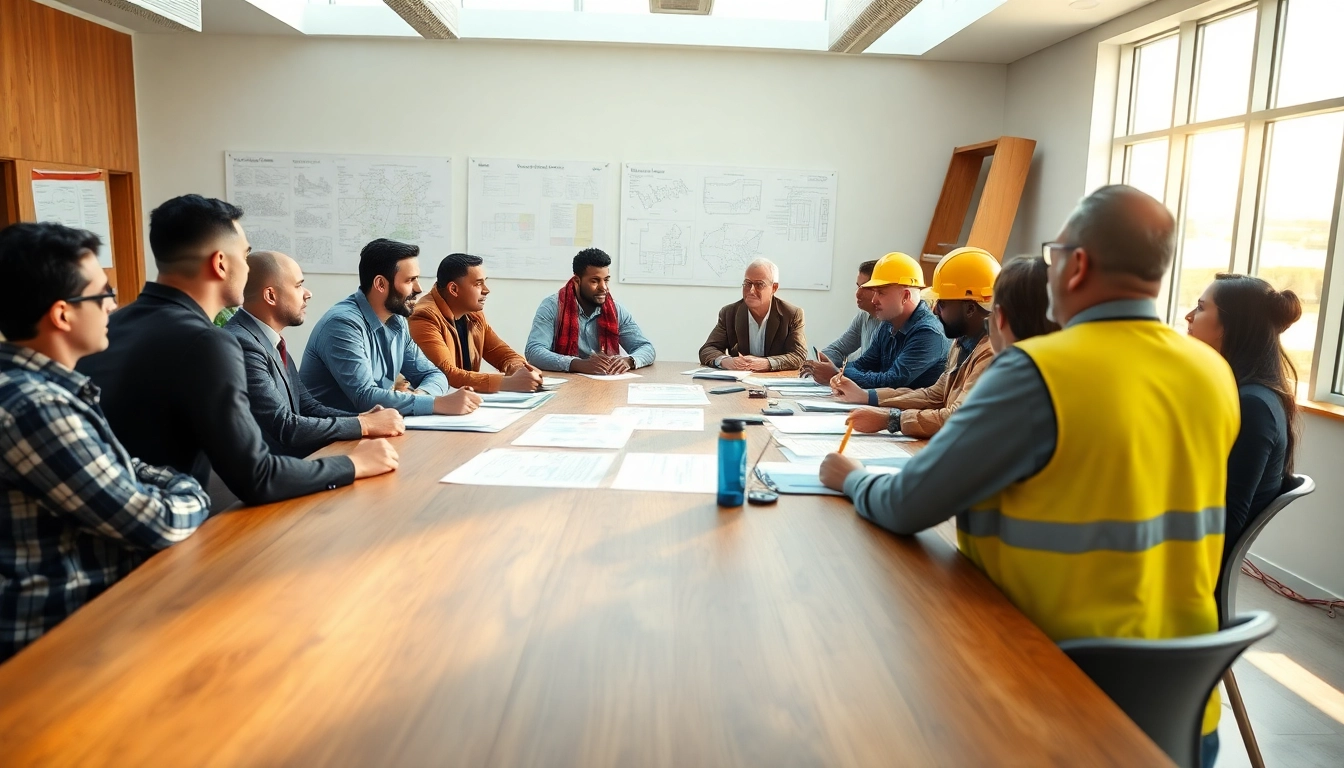 Members of the open shop contractor association engage in a collaborative meeting.