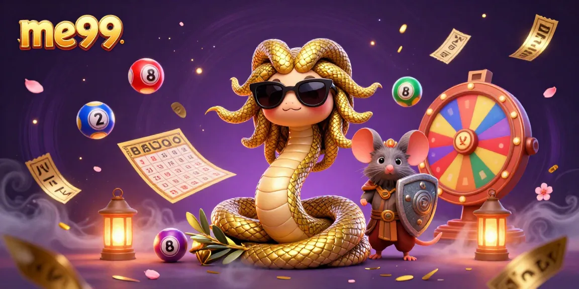 Experience the thrills at me99, where a lively Medusa and warrior mouse embrace the lottery excitement!