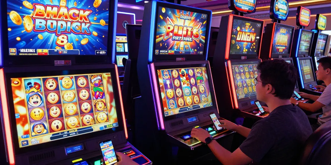 Exciting gameplay at situs gacor with players enjoying online slot machines in a vibrant digital casino.