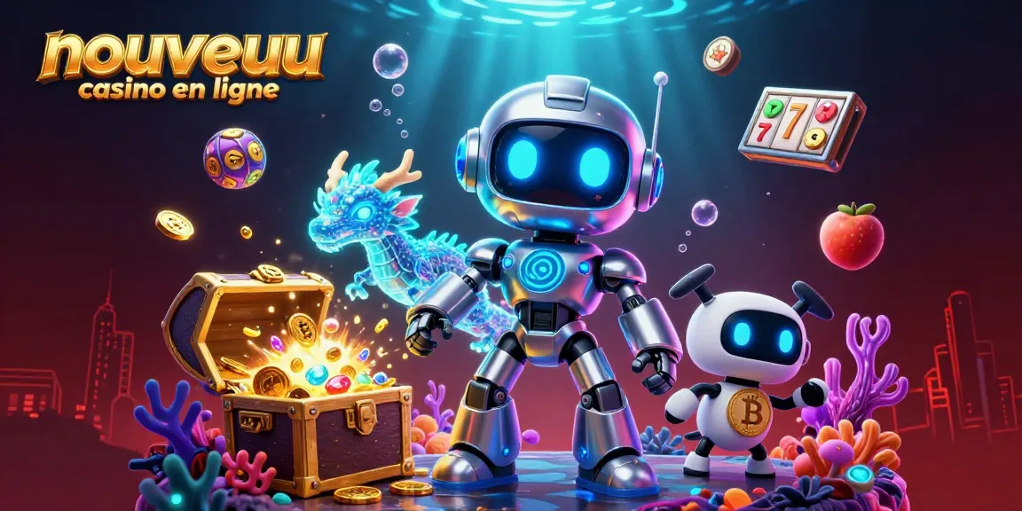 Explorez le nouveau casino en ligne avec des éléments de jeu dynamiques et des mascottes futuristes captivantes.