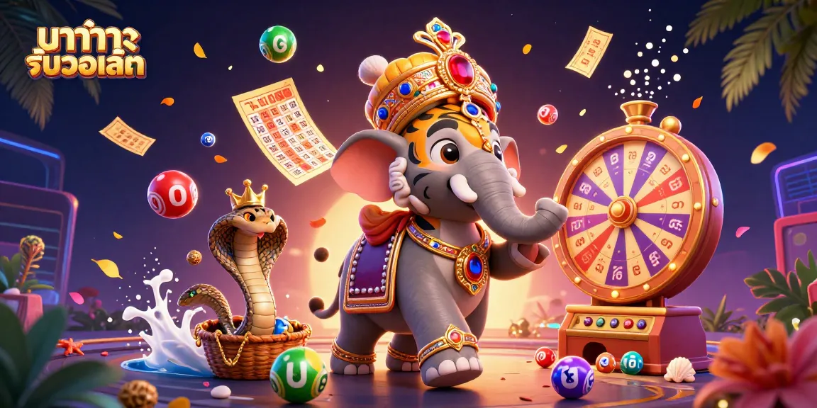 Engage in thrilling action with บาคาร่ารับวอเลท as a charming maharaja tiger and a jewel elephant create a vibrant casino atmosphere.