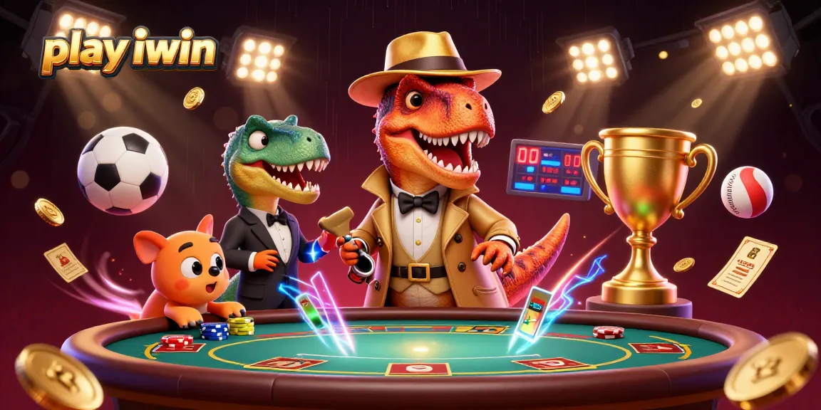 Engage with play iwin as a velociraptor card counter at a lively blackjack table.