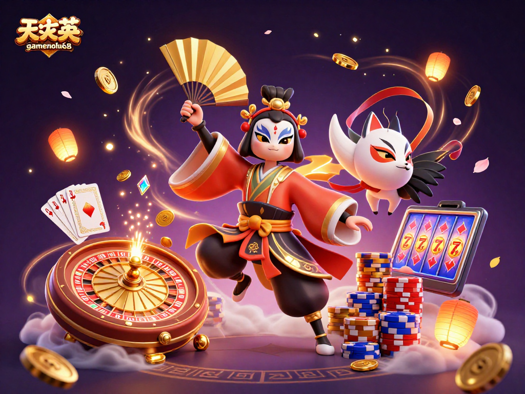 Engage in thrilling gameplay with gamenohu68, featuring vibrant casino elements and dynamic characters.
