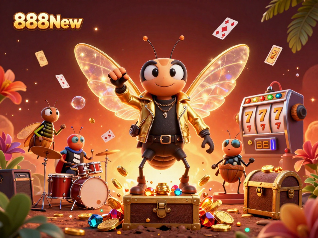 Experience thrilling games at 888New with explosive treasures and vibrant casino elements.