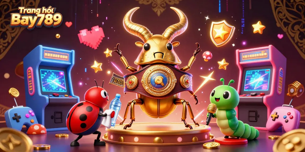 Experience the vibrant world of Trang chủ Bay789 with colorful games and engaging characters in this dynamic casino scene.