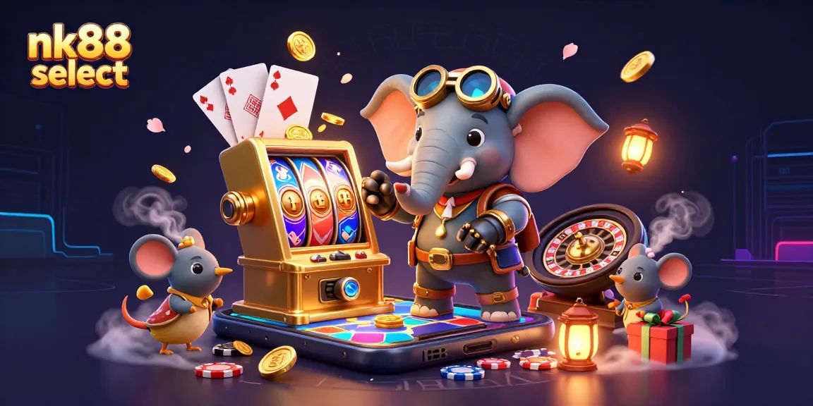Spin the reels at nk88 select featuring steampunk characters and dynamic gaming elements.