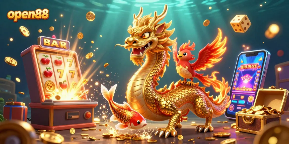 Experience thrilling gameplay at open88 with a magical dragon and fortune elements bursting with energy.