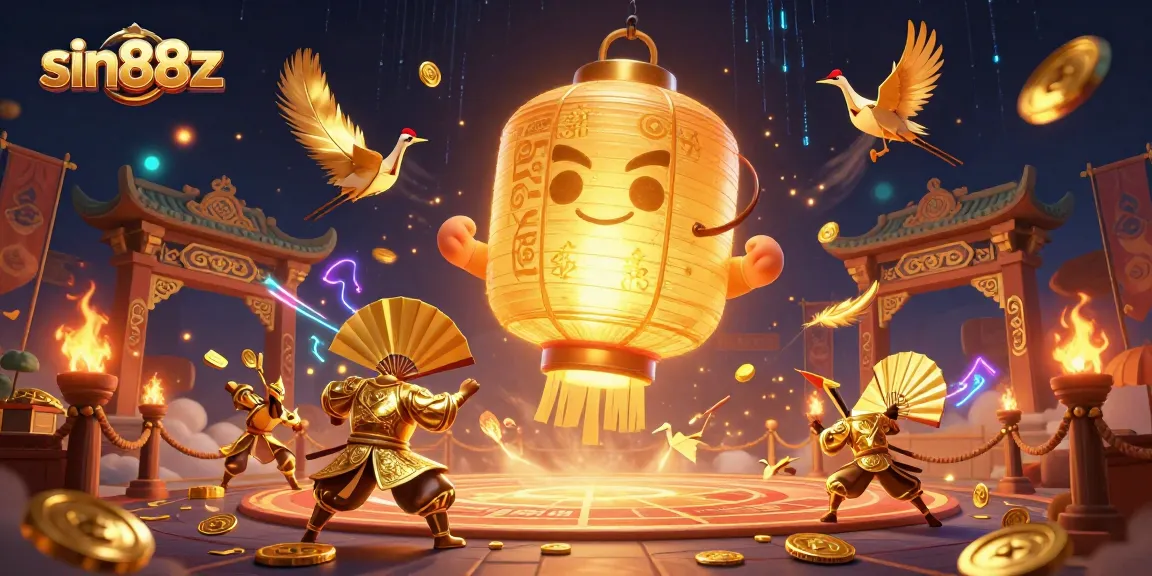 Experience sin88z gaming action with vibrant spirits and golden fortune symbols.