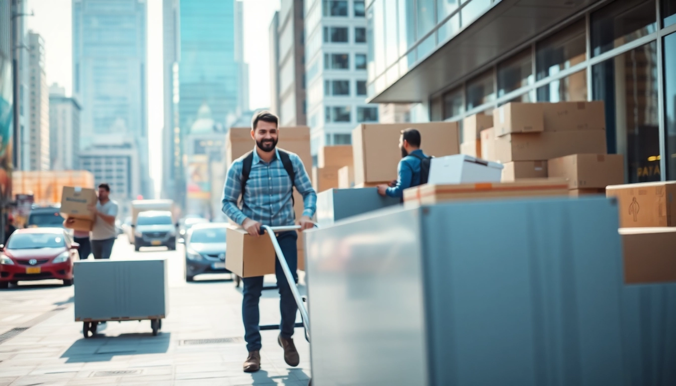 Experience efficient Office Moving Services NYC with professional movers in action, ensuring a smooth office relocation.
