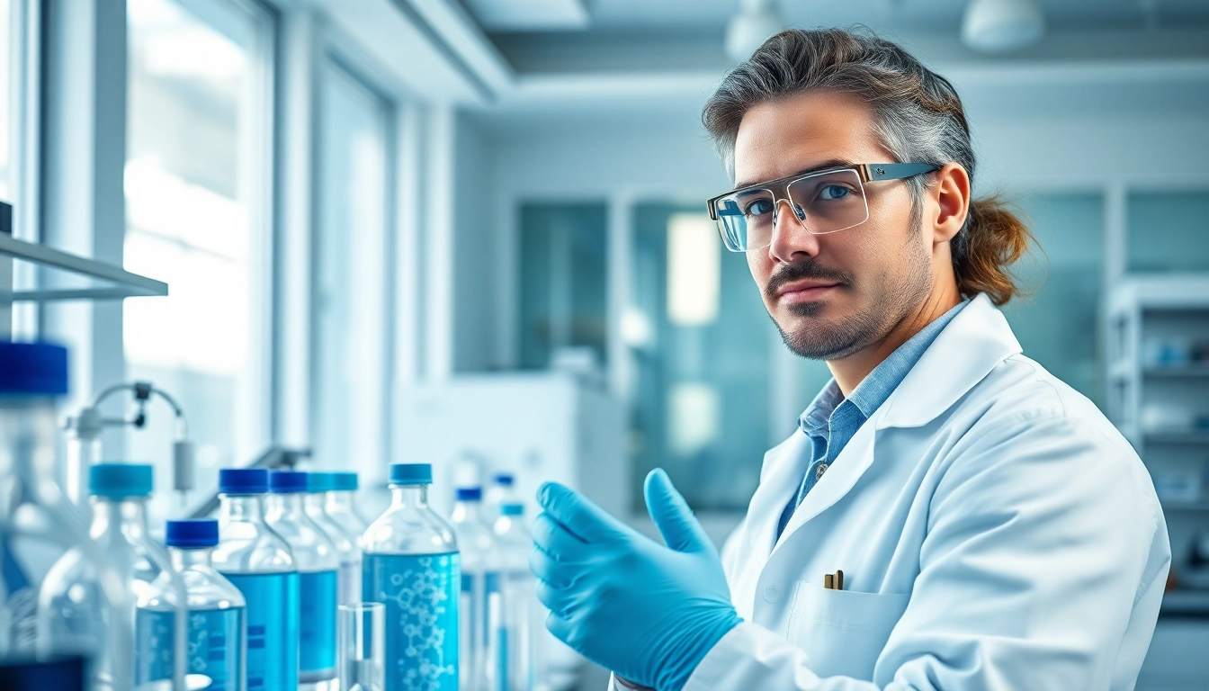 Investigating hydroresearch peptides in a modern laboratory setting.