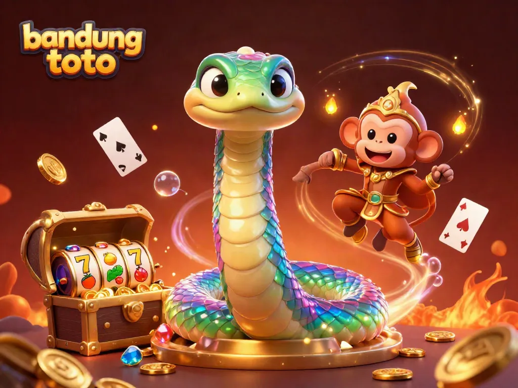 Engage in thrilling gameplay with bandung toto, as magical elements shine in a vibrant casino scene.