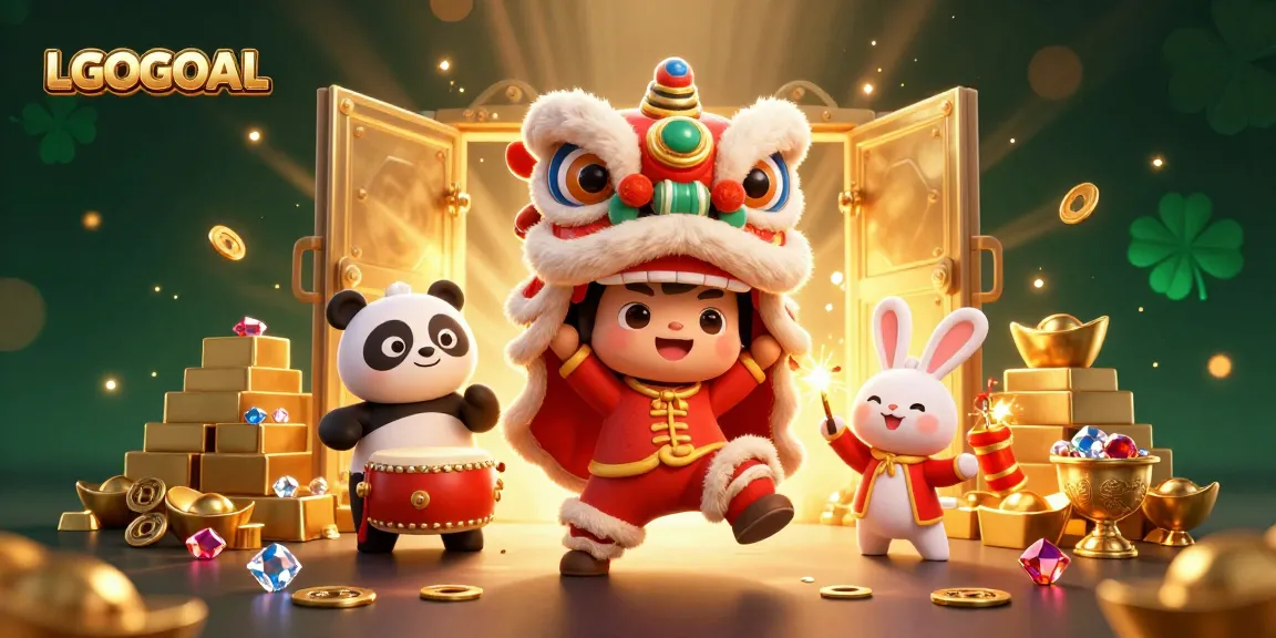 Experience festive joy with LGOGOAL’s slot gaming fun, highlighted by playful characters and dazzling treasures.