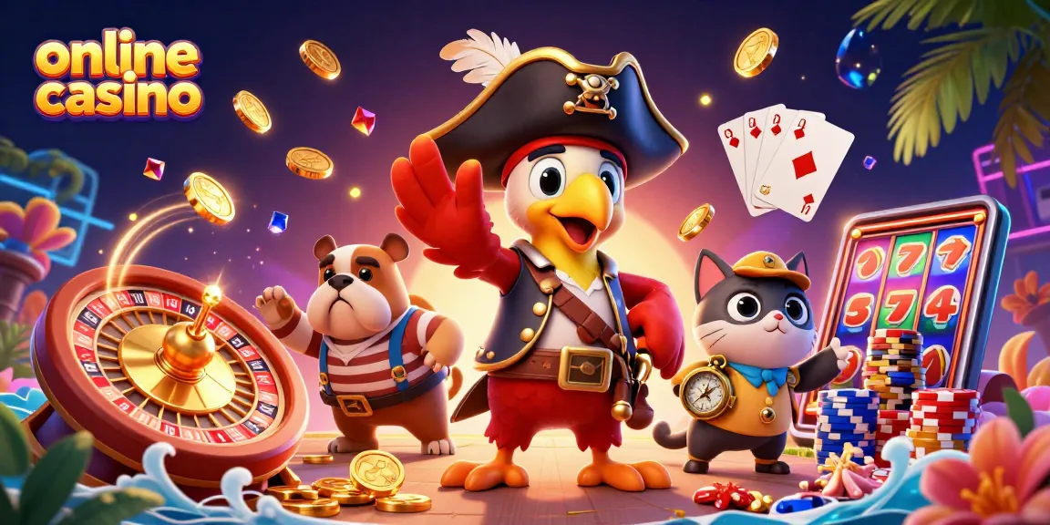 Gioca nei migliori casino online con il pirata, il bulldog e il gatto navigatore tra giochi scintillanti.
