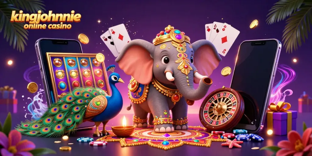 Engage with exciting games at kingjohnnie online casino featuring vibrant 3D animated characters and casino elements.