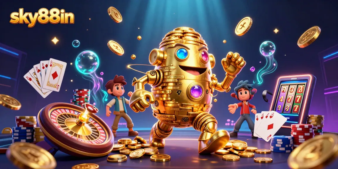 Engage with sky88in and experience the thrill of cascading coins and 3D roulette spins.