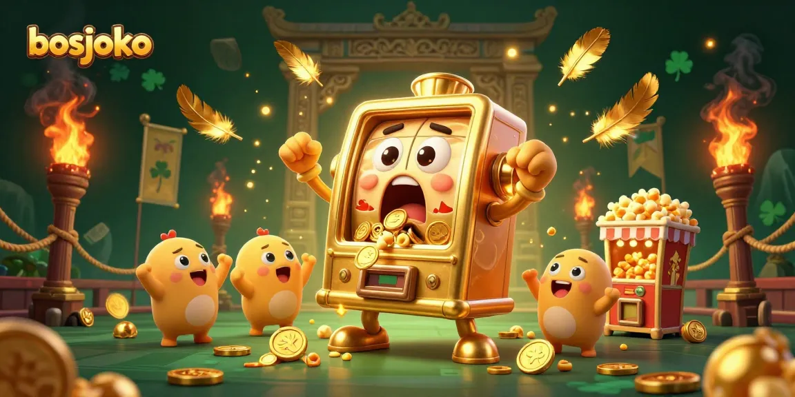 Mainkan slot gacor di bosjoko dengan mesin slot emas yang memberikan jackpot mencengangkan dan koin berhamburan.