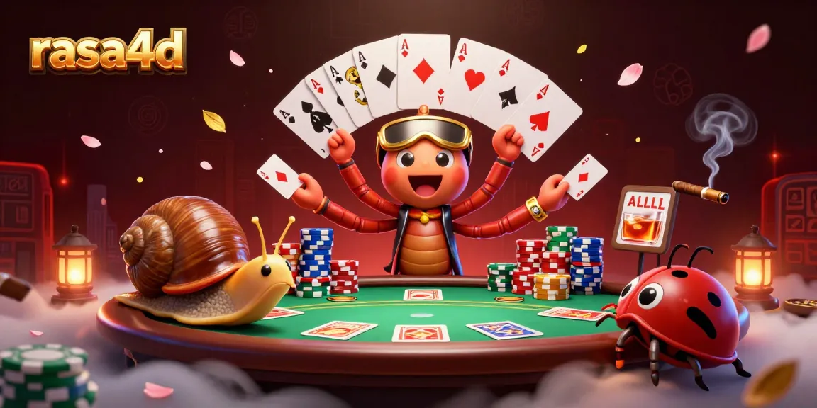 Rasa4d menghadirkan dealer kartun cacing seribu memukau dalam permainan poker seru.