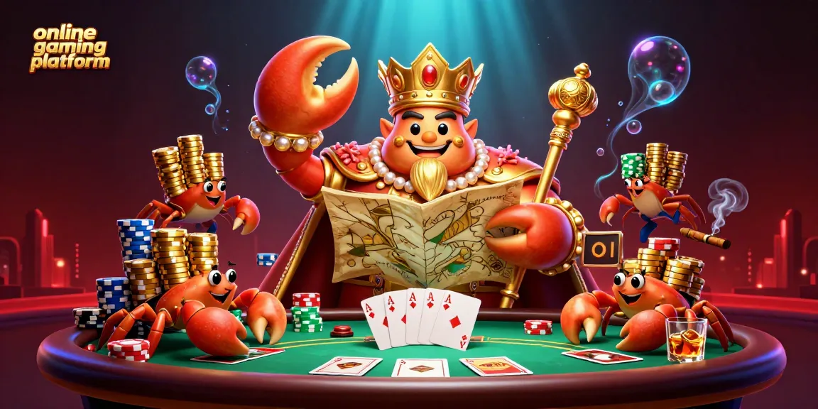 Engage with the exciting SBJ66 online gaming platform, featuring a golden crab emperor amid vibrant casino elements.
