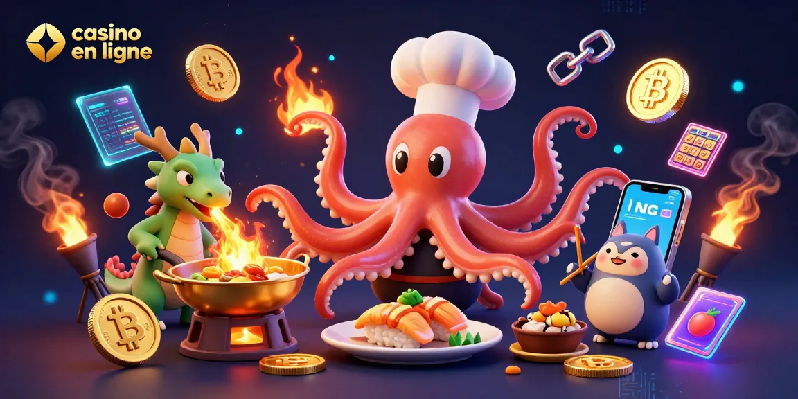 Gagnez au casino en ligne avec un chef sushi substrat exceptionnel illustré
