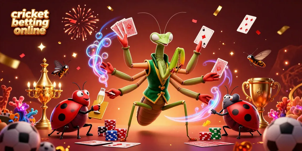 Engage in cricket betting online with vibrant 3D characters and dynamic betting elements in a lively casino setting.