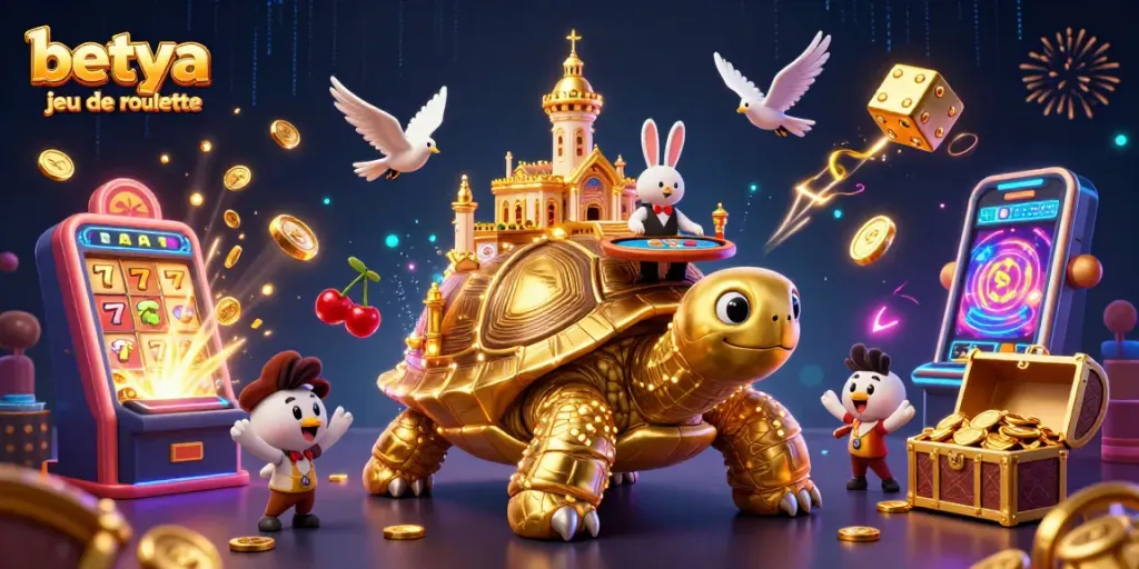Experience betya jeu de roulette with dynamic action featuring a vibrant 3D casino scene.