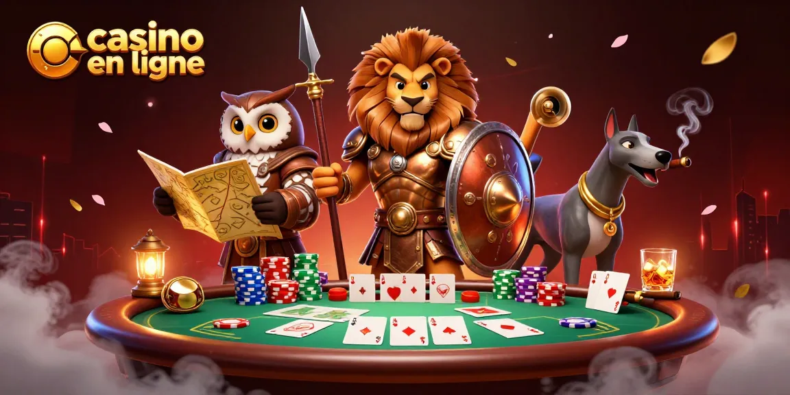 Jouez au casino en ligne avec le lion spartan, l'owl stratège, et le greyhound messager