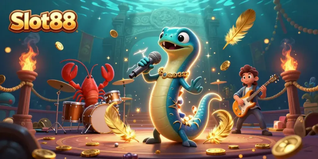 Experience thrilling Slot88 gameplay with our dynamic underwater casino scene.