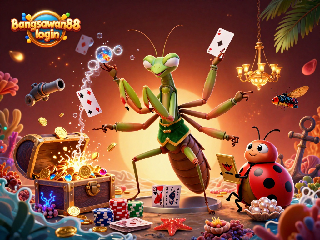 Engage with bangsawan88 login for vibrant casino fun with animated characters and treasures.