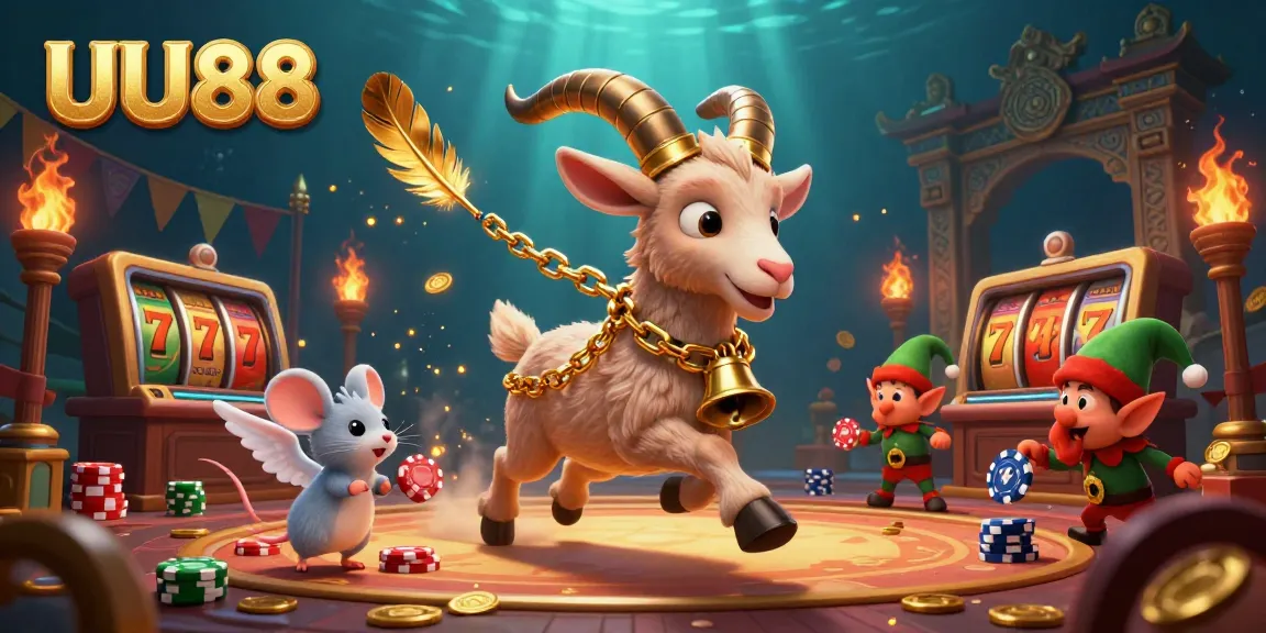 UU88 provides an engaging casino experience with Krampus and festive characters in an exciting gaming scene.