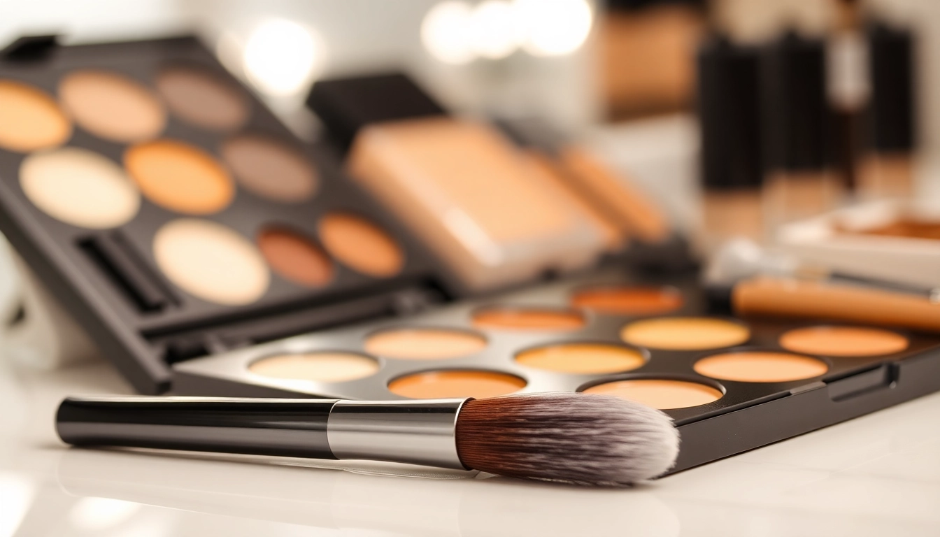 Applying makeup with an angled concealer brush showcasing its precise application features.