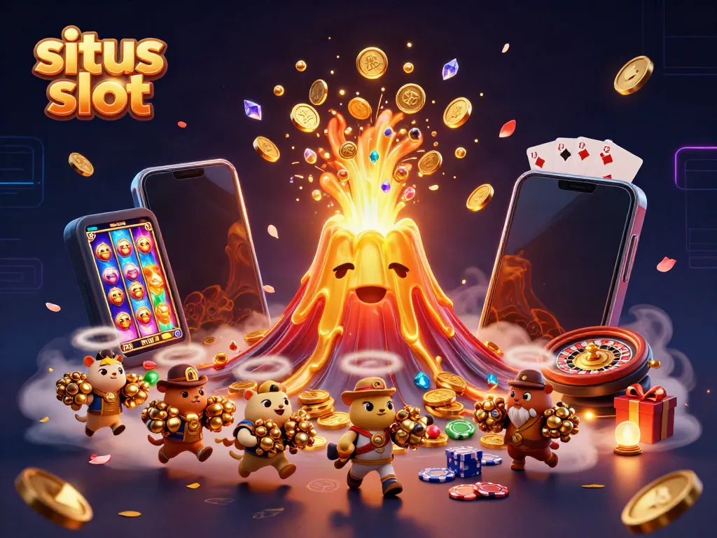 Menangkan banyak koin dan harta di situs slot dengan karakter berapi yang mengeluarkan harta.