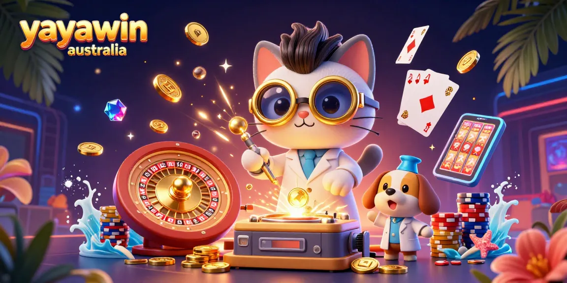 Play exciting pokies with Yayawin Australia in a vibrant casino scene filled with action and rewards.