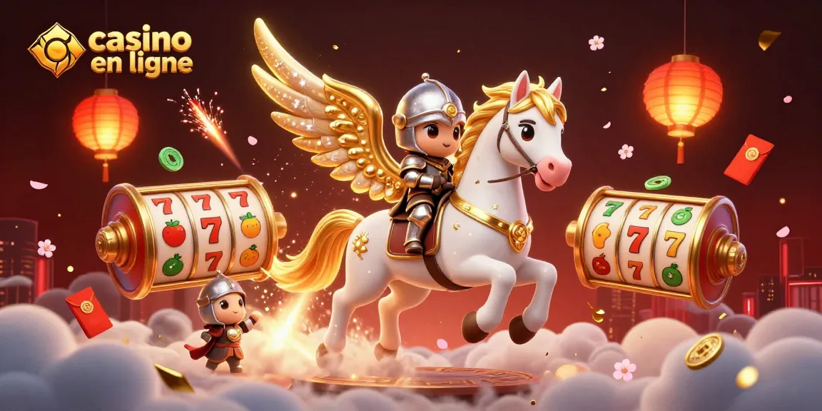Gagnez avec le casino en ligne en admirant une illustration dynamique et colorée des jeux.