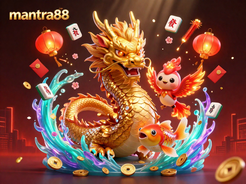 Join the excitement at mantra88 with vibrant gaming elements and mythical characters.