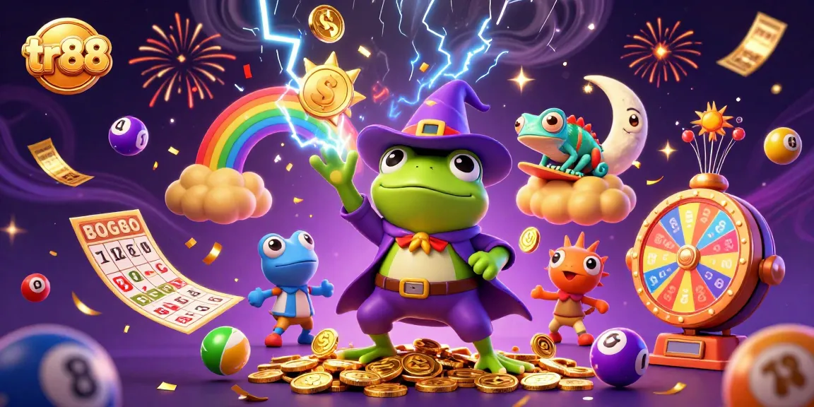 tr88 offers an exciting lottery scene with vibrant colors and dynamic game elements.